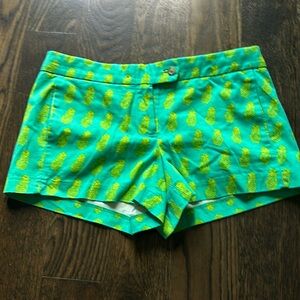 JCrew pineapple print shorts